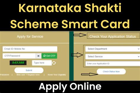 shakti scheme smart card apply online|karnataka shakti for women.